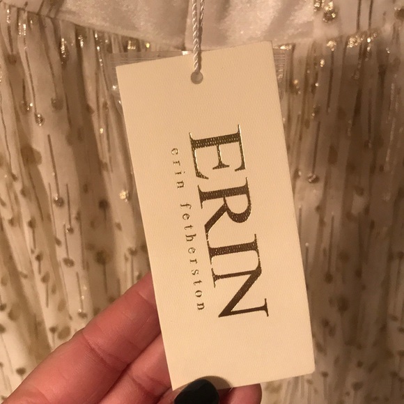 Erin Fetherston white and gold gown: for PROM - Picture 4 of 5